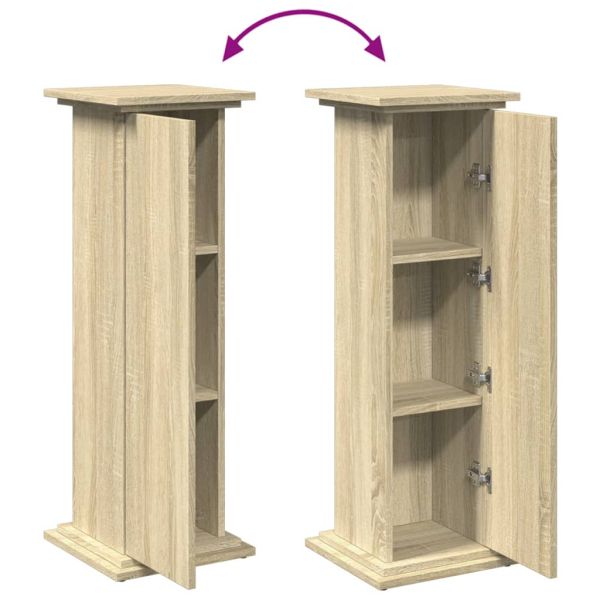 Стойка за витрини със съхранение 31x30x90 см инженерно дърво