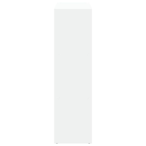 Разделител за стая / библиотека, бял, 102x29x103,5 см