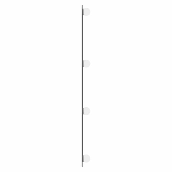 Стенно огледало с LED лампи 40x80 см стъкло правоъгълно