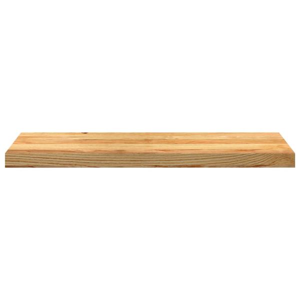 Стълбищни стъпала, 2 бр, светлокафяви, 80x25x2 см, дъб масив