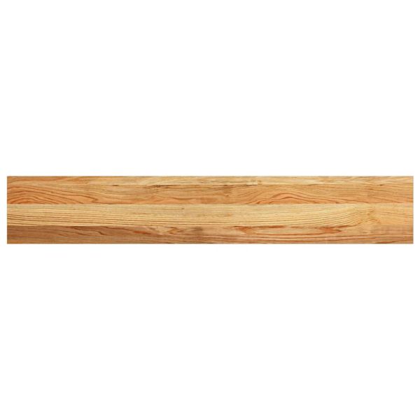 Прозоречни первази, 2 бр, светлокафяви, 120x20x2 см, дъб масив