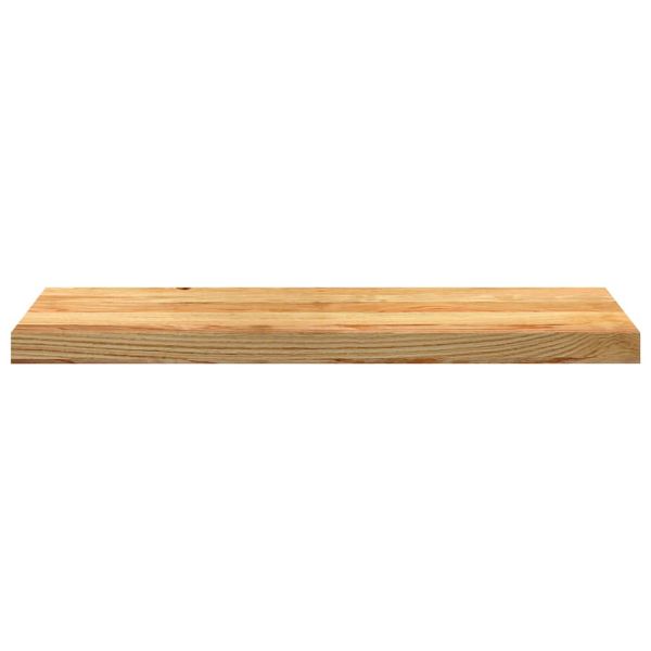 Прозоречни первази, 2 бр, светлокафяви, 80x30x2 см, дъб масив