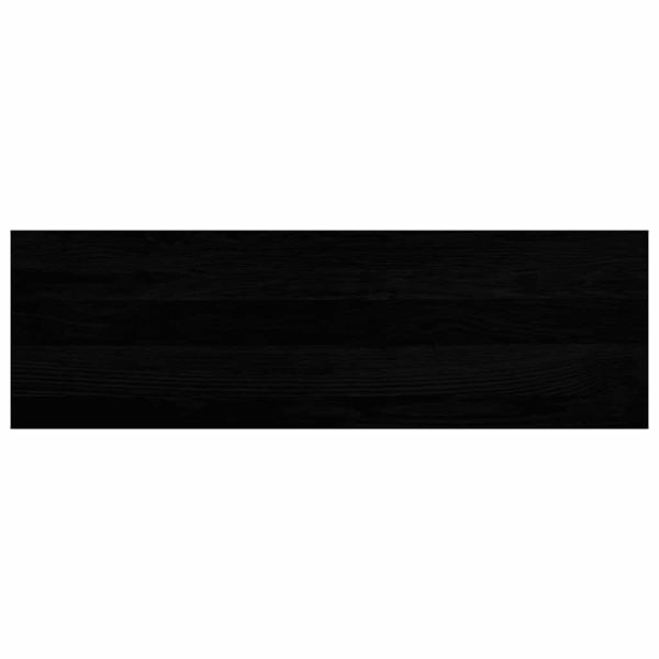 Прозоречни первази, 2 бр, кафяво-черни, 80x30x2 см, дъб масив