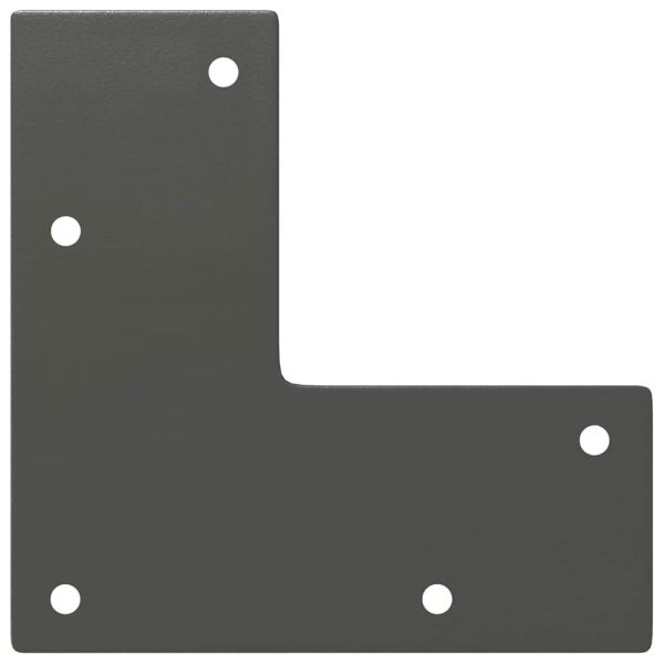 крака тип „фиби“ за конзолни маси, 4 бр., антрацит, 72 см, масивна стомана