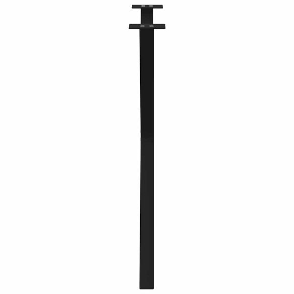 Крака за трапезна маса, X-образни, 2 бр., черни, 70 x (72-73) см, стомана