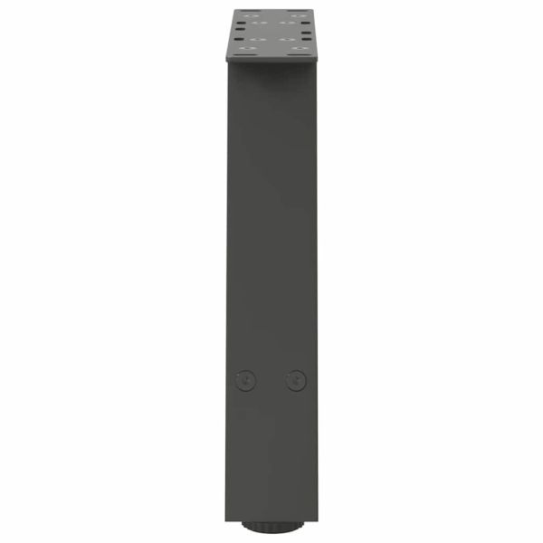 Крака за масичка за кафе, А-образни, 2 бр., антрацит, 50x(30-31) см, стомана