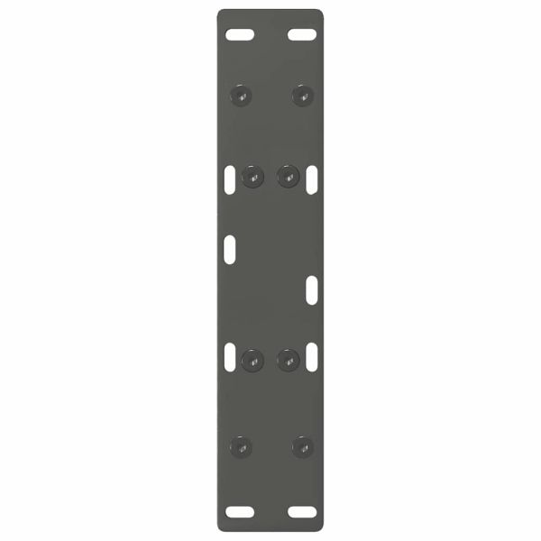 Крака за масичка за кафе, А-образни, 2 бр., антрацит, 50x(30-31) см, стомана