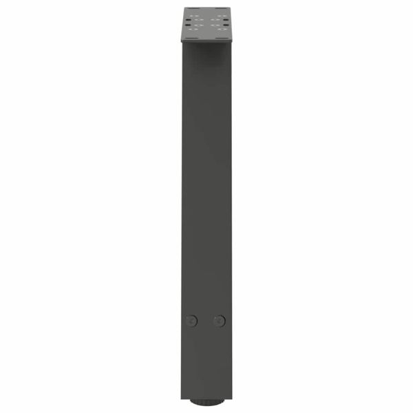 Крака за масичка за кафе, А-образни, 2 бр., антрацит, 38 x (42-43) см, стомана
