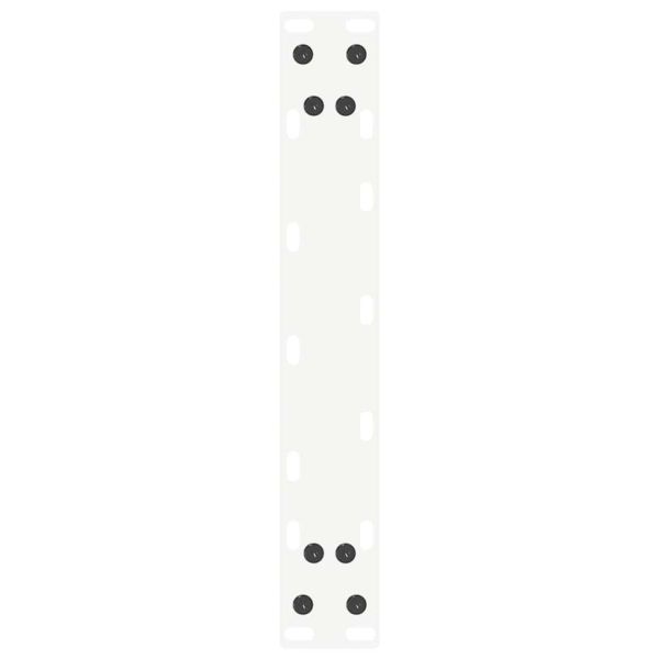 Крака за конзолна маса, U-образни, 2 бр., бели, 38 x (72-73) см, стомана