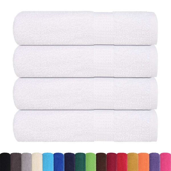 Кърпи за баня FROGN 4 бр. Бели 100x150 см 360 г/м²