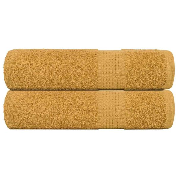 Кърпи за баня FROGN 2 бр. Златни 100x150 см 360 г/м²