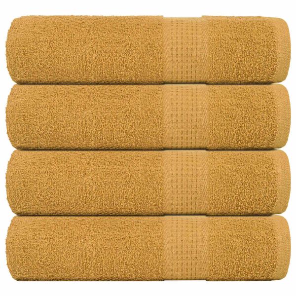 Кърпи за душ FROGN 4 бр. Златни 70x140 см 360 г/м²