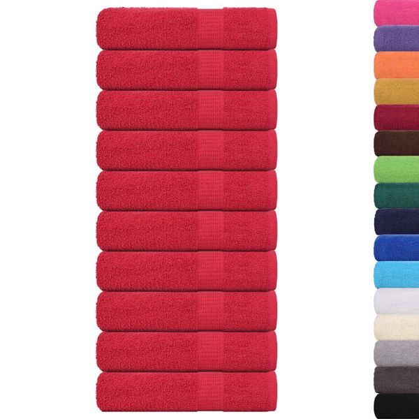Кърпи за баня FROGN 10 бр. Червени 100x150 см 360 г/м²