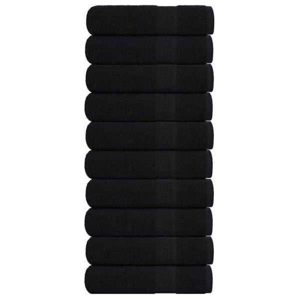 Кърпи за душ FROGN 10 бр. Черни 70x140 см 360 г/м²