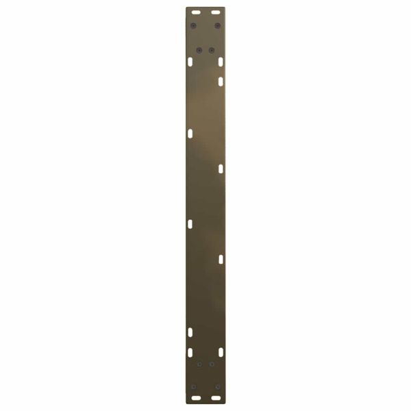 Крака за трапезна маса, V-образни, 3 бр., естествена стомана, 80 x (72-73,3) см, стомана
