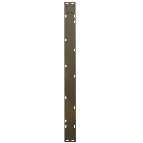 Крака за трапезна маса, V-образни, 2 бр., естествена стомана, 100 x (72-73,3) см, стомана
