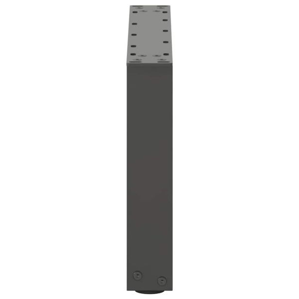Крака за масичка за кафе, U-образни, 2 бр., антрацит, 50x(30-31) см, стомана