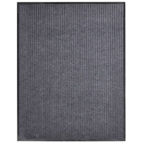 Изтривалка за врата, сива, 117x220 см, PVC