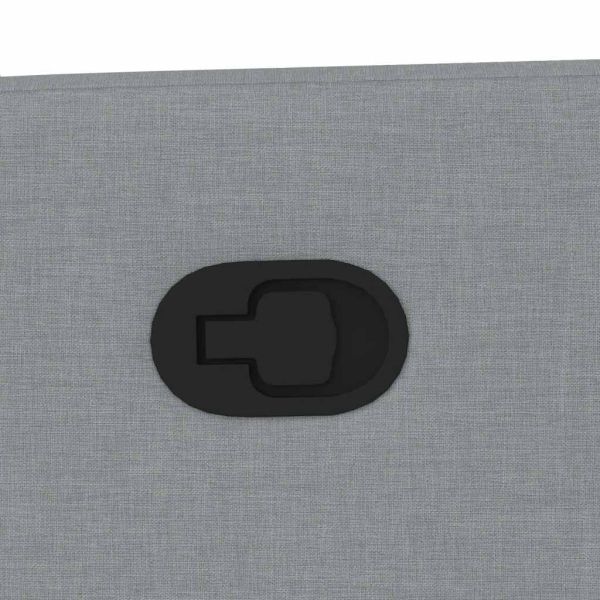 Масажен реклайнер стол, светлосив, текстил