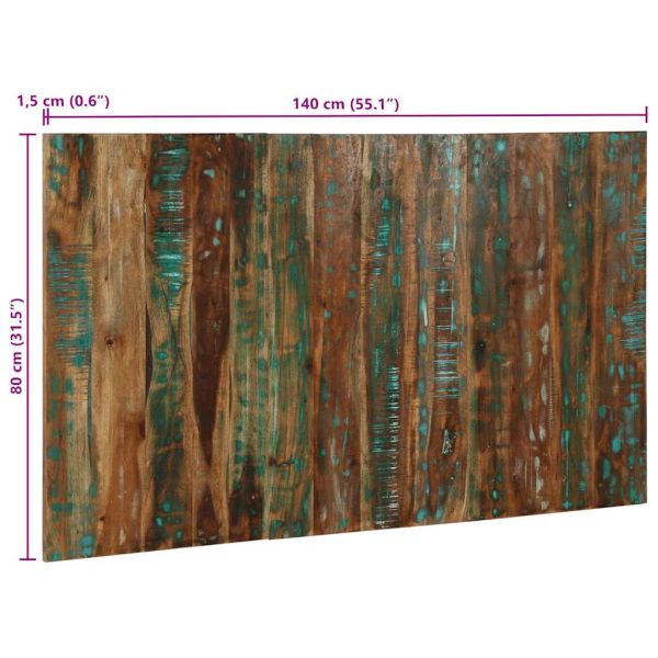 Табла за глава Multicolour 140 cm Масивна дървесина Reclaimed