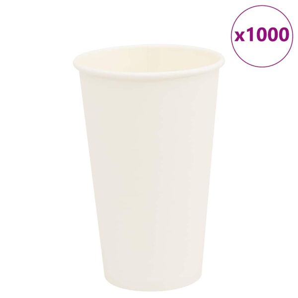 хартиени чаши за кафе 1000 бр. 16oz 400ml White