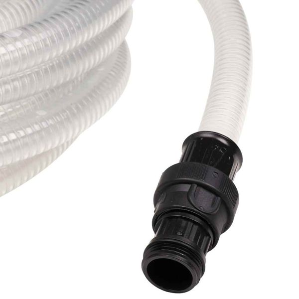 Смукателен маркуч с PVC конектори прозрачен 1" 10 м PVC