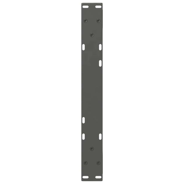 Крака за масичка за кафе, 2 бр., антрацит, 50x(30-31,3) см, стомана