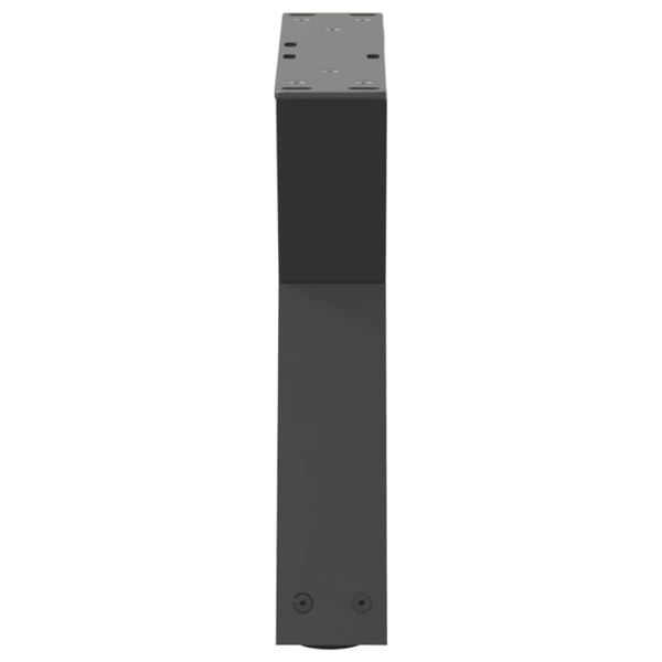 Крака за масичка за кафе, 2 бр., антрацит, 60x(30-31,3) см, стомана