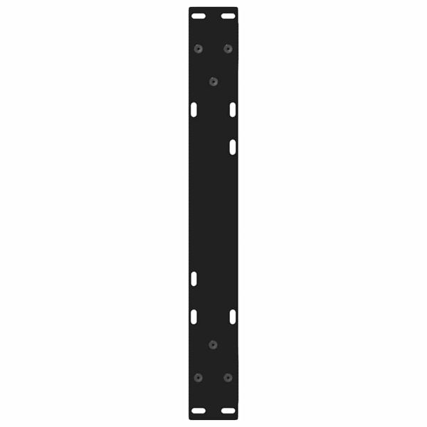 Крака за масичка за кафе, 2 бр., черни, 50 x (30-31,3) см, стомана