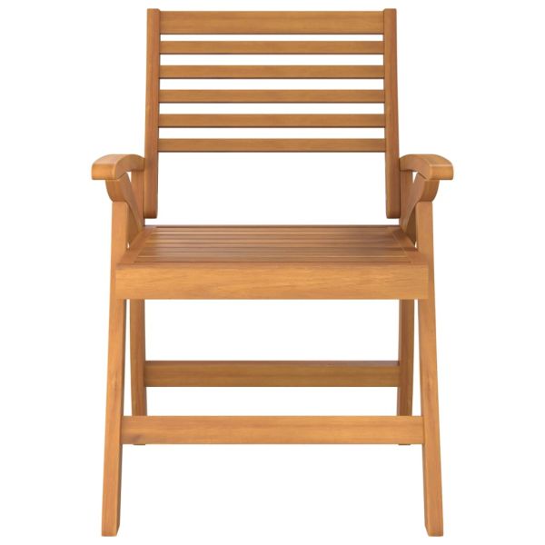 Градински столове, 2 бр, 58x58x87 см, акация масив