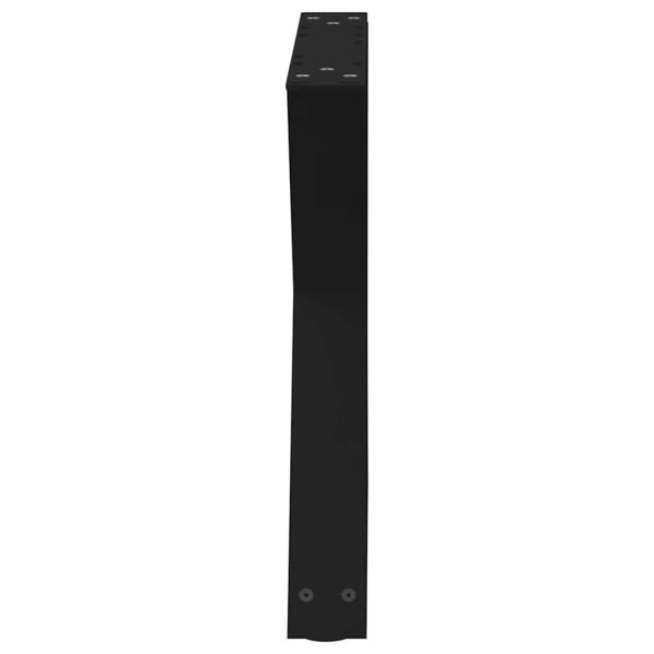 Крака за масичка за кафе, 2 бр., черни, 60 x (42-43,3) см, стомана