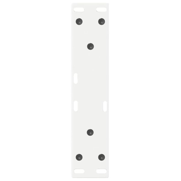 Крака за масичка за кафе, 2 бр., бели, 38 x (42-43,3) см, стомана
