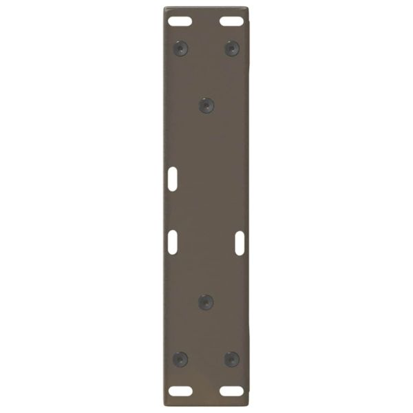 Крака за масичка за кафе, 2 бр., естествена стомана, 38 x (42-43,3) см, стомана