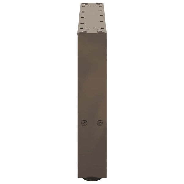 Крака за масичка за кафе, естествена стомана, 2 бр., 50 x (30-31) см, стомана