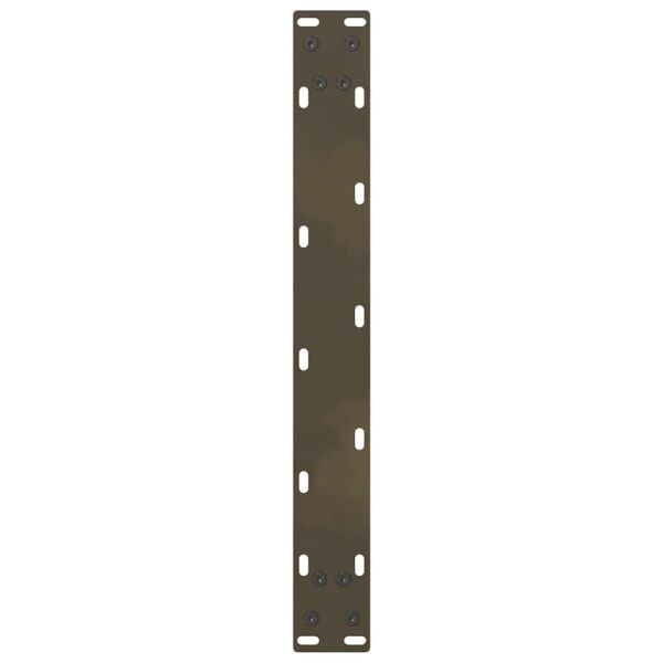 Крака за масичка за кафе, естествена стомана, 2 бр., 50 x (30-31) см, стомана