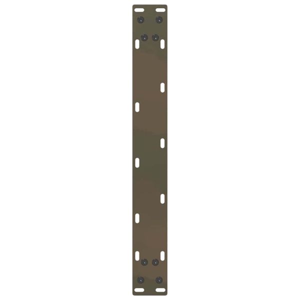 Крака за масичка за кафе, U-образни, 2 бр., естествена стомана, 50 x (42-43) см, стомана