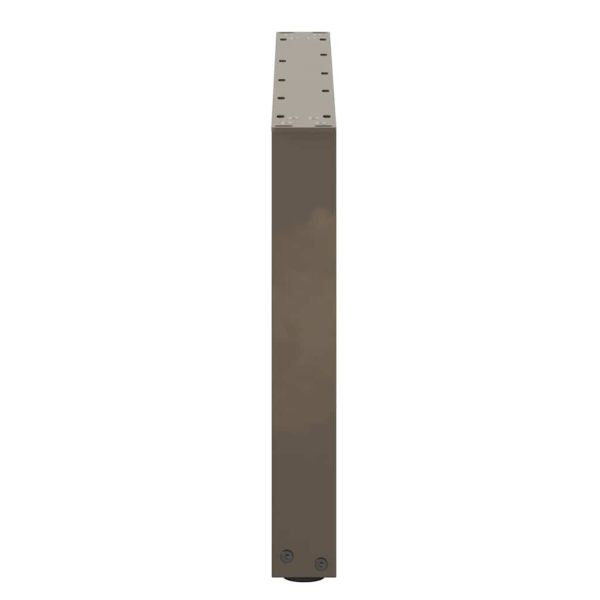 Крака за масичка за кафе, U-образни, 2 бр., естествена стомана, 70 x (42-43) см, стомана