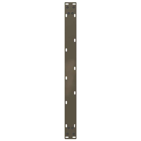 Крака за масичка за кафе, U-образни, 2 бр., естествена стомана, 70 x (42-43) см, стомана