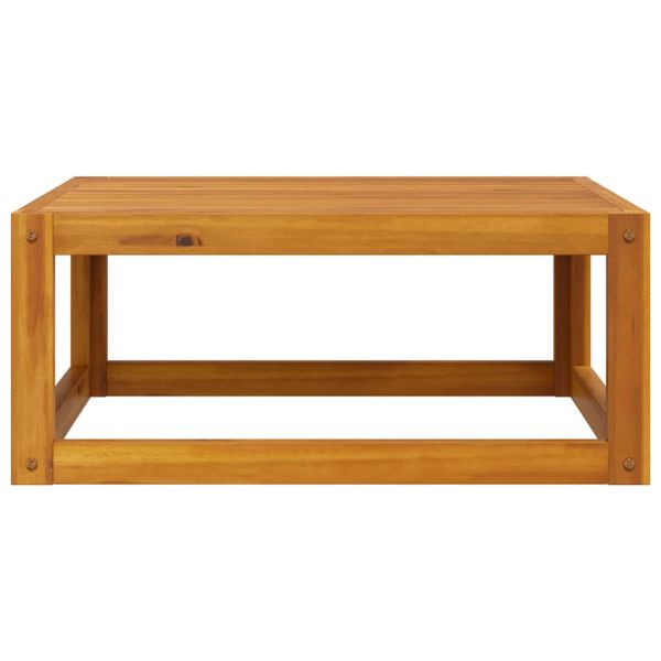 Маса за кафе, 68x68x29 см, акациево дърво масив