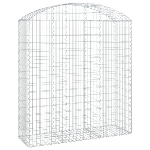 Дъговидна габионна кошница 150x50x160/180 см поцинковано желязо