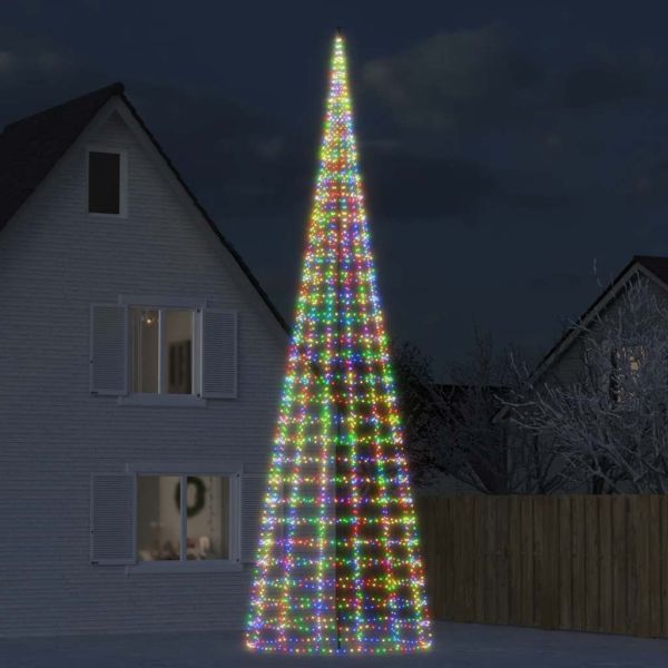 LED коледна елха 3000 LED цветни 800 см