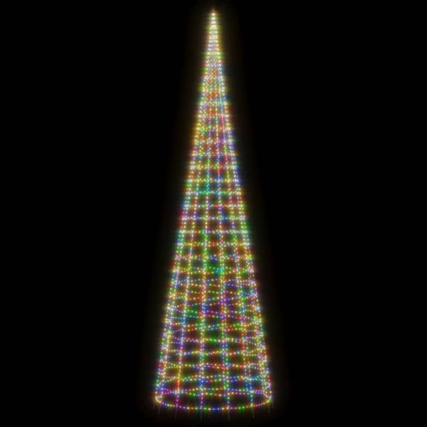 LED коледна елха 3000 LED цветни 800 см