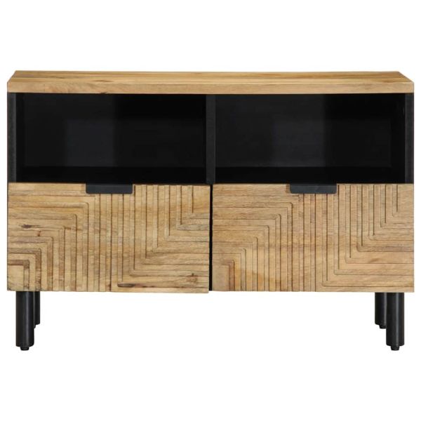 TV шкаф кафяв 70x33x46 cm масивна дървесина манго