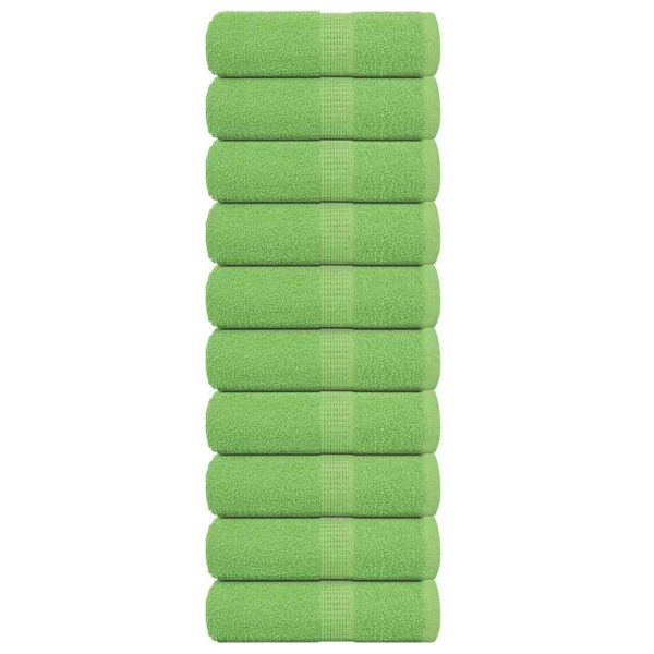 Кърпи за гости FROGN 10 бр. ябълково зелени 30x50 см 360 г/м²