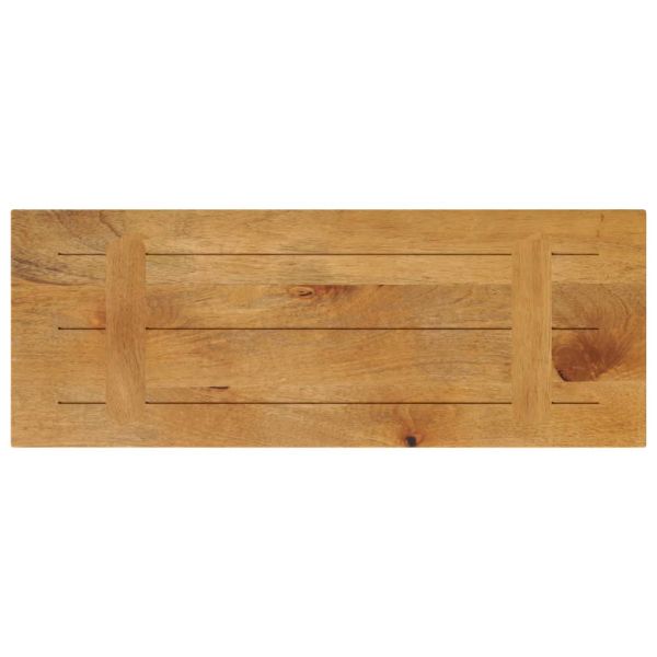 Плот за маса 80x20x3,8 см, правоъгълен, масивна дървесина, цвят манго