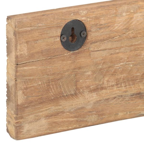 Закачалка с 5 куки, 100x2,5x15 см, регенерирано дърво масив
