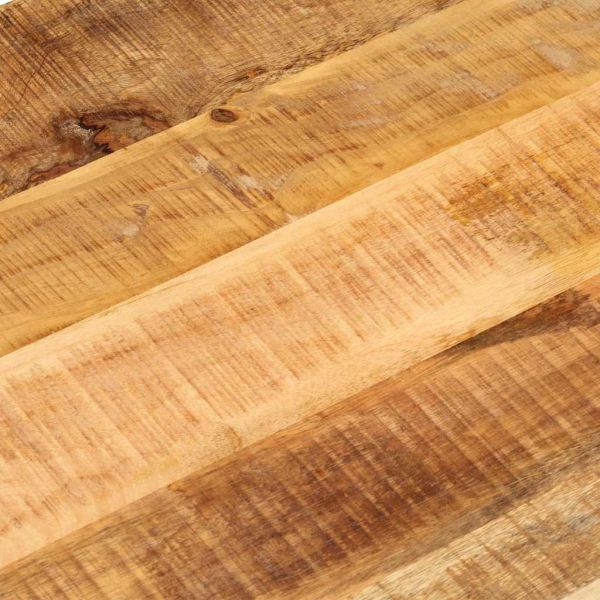 Плот за маса 80x40x2,5 см овален масивно дърво грубо манго