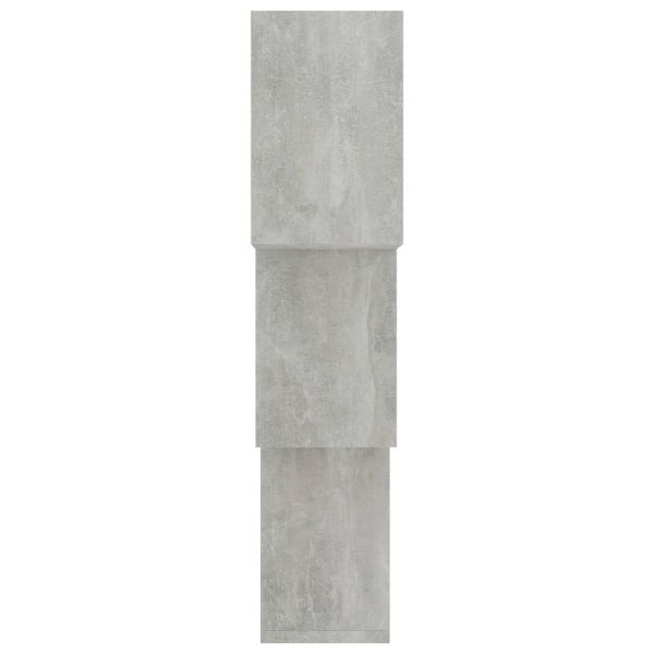 Квадратни стенни рафтове, бетонно сиви, 68x15x68 см