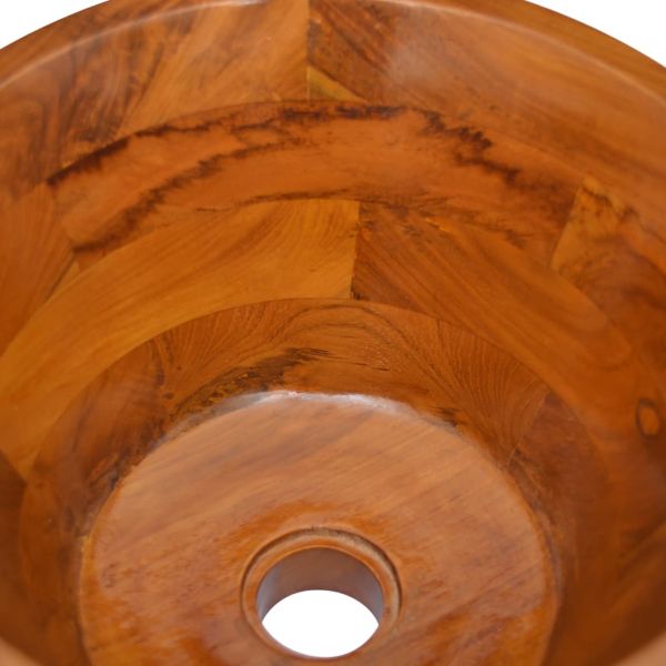 Мивка, тиково дърво масив, Φ40x20 см
