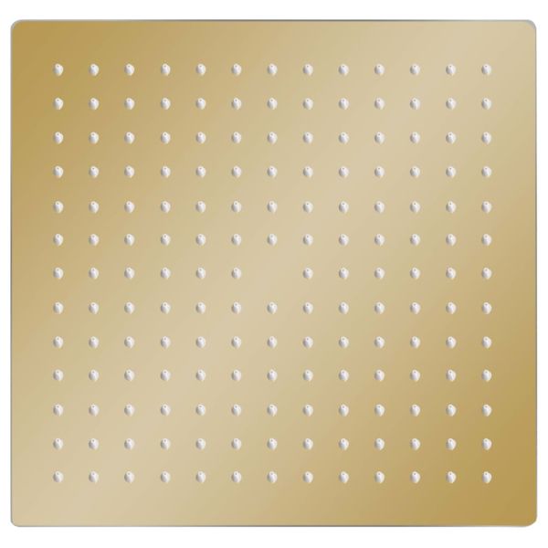 Rainshower душ пита, инокс, 25x25 cм, квадратна, златиста